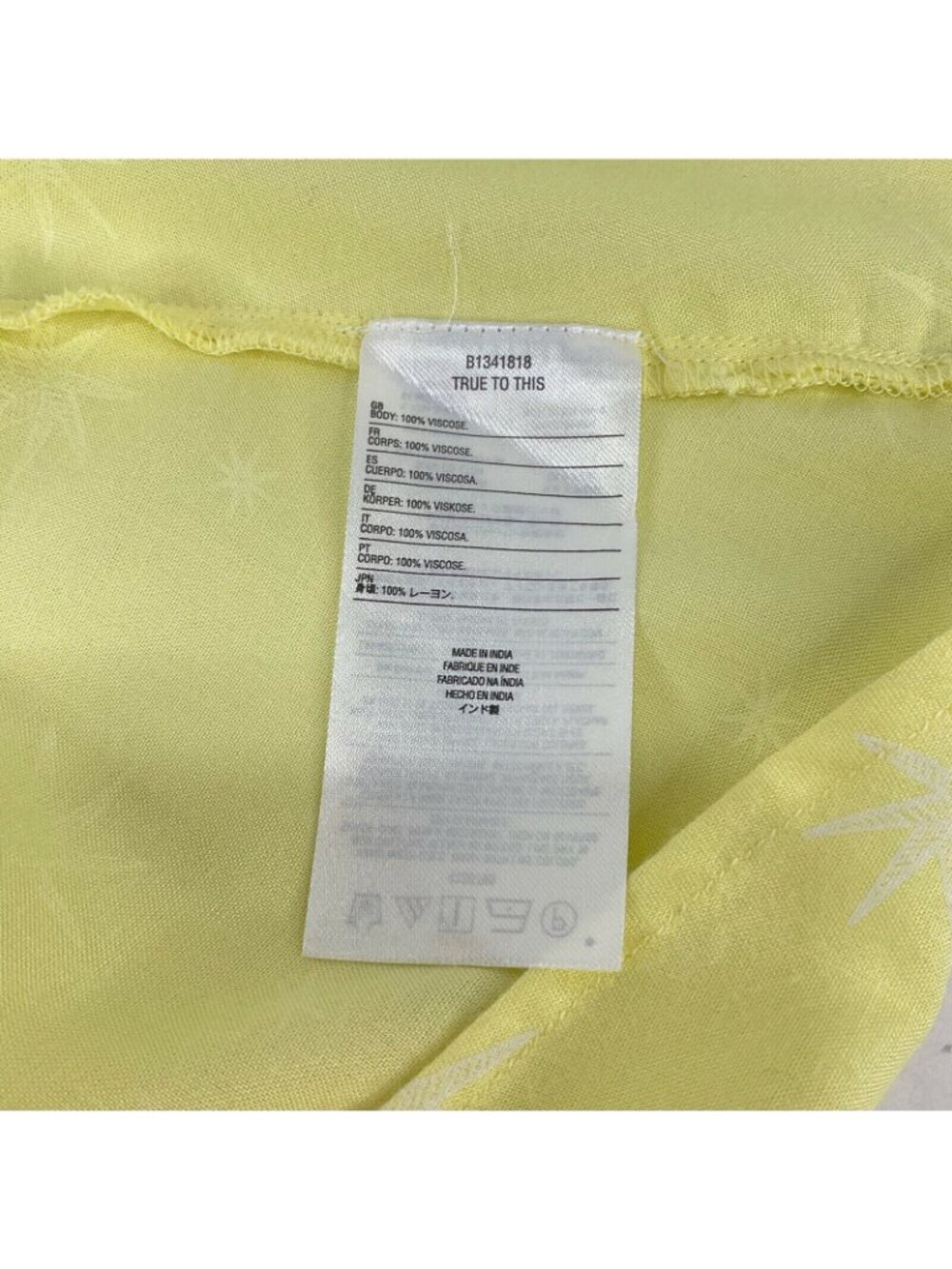 Volcom Dress Womens Size S Yellow Things Changing Wrap Starfish Visco Nwt $49 - Picture 6 of 10